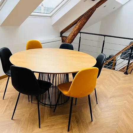 Apartment Elegant T4 Centre Reims/parking Prive