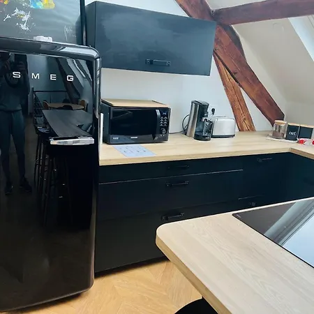 Elegant T4 Centre Reims/parking Prive