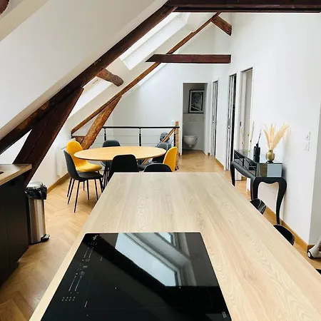 Apartment Elegant T4 Centre Reims/parking Prive